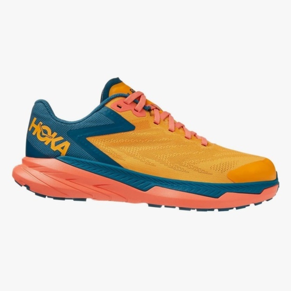 Hoka OneOne Zinal Running Shoes Orange Blue Pink Womenโs 8.5